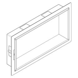 Hansgrohe XtraStoris Original Wandnische mit Rahmen 300x600x100mm, Mattweiß... HANSGROHE-56064700 4059625351529 (Abb. 1)