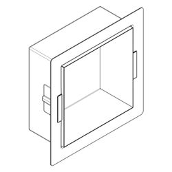 hansgrohe XtraStoris Minimalistic Wandnische rahmenlos 300x300x140mm, Mattschwarz... HANSGROHE-56079670 4059625351383 (Abb. 1)