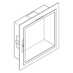 Hansgrohe XtraStoris Individual Wandnische Edelstahl gebürstet mit Designrahmen 300... HANSGROHE-56097990 4059625348833 (Abb. 1)