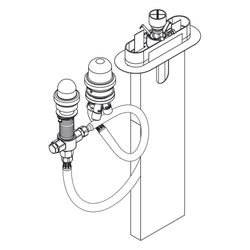 Hansgrohe AXOR Grundkörper für 3-Loch Einhebel-Wannenrandmischer, sBox, 15487180... HANSGROHE-15487180 4059625190241 (Abb. 1)
