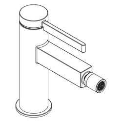 Hansgrohe Finoris Einhebel-Bidetmischer, 7,5l/min, Push-Open Ablaufgarnitur, Brushe... HANSGROHE-76200140 4059625751633 (Abb. 1)