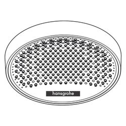 Hansgrohe Rainfinity Kopfbrause 250mm, 16l/min, 1jet, Mattschwarz... HANSGROHE-26228670 4059625264744 (Abb. 1)