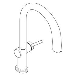 hansgrohe Aqittura SodaSystem M91, Einhebel-Küchenmischer 210mm 6,2l/min Mattschwar... HANSGROHE-76806670 4059625390139 (Abb. 1)