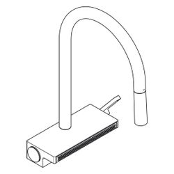 hansgrohe Aquno Select M81 Einhebel-Küchenmischer 170mm 6l/min sBox, Edelstahl Fini... HANSGROHE-73831800 4059625255155 (Abb. 1)