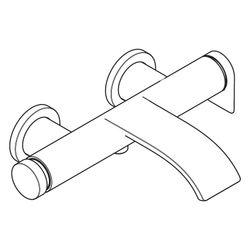 Hansgrohe Vivenis Einhebel-Wannenmischer Aufputz, 19,4l/min, Brushed Bronze... HANSGROHE-75420140 4059625555293 (Abb. 1)