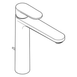 Hansgrohe Vernis Blend Einhebel-Waschtischmischer 190mm, mit Metall Zugstangen-Abla... HANSGROHE-71548000 4059625836101 (Abb. 1)