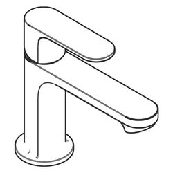 Hansgrohe Rebris S Einhebel-Waschtischmischer 80mm, CoolStart EcoSmartPlus mit Zugs... HANSGROHE-72172000 4059625806531 (Abb. 1)