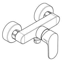 hansgrohe Rebris S Einhebel-Brausemischer Aufputz 14,9l/min, Chrom... HANSGROHE-72640000 4059625401859 (Abb. 1)