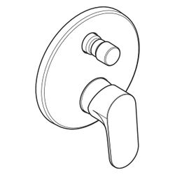 hansgrohe Rebris S Einhebel-Wannenmischer Unterputz 25,6l/min Chrom mit Sicherungsk... HANSGROHE-72467000 4059625412770 (Abb. 1)