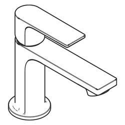 Hansgrohe Rebris E Einhebel-Waschtischmischer 80mm, mit Zugstangen-Ablaufgarnitur, ... HANSGROHE-72153000 4059625807187 (Abb. 1)