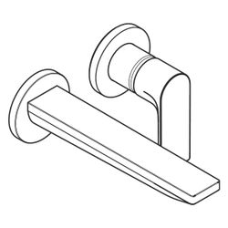 hansgrohe Rebris E Einhebel-Waschtischmischer Unterputz 5l/min Chrom für Wandmontag... HANSGROHE-72568000 4059625412442 (Abb. 1)