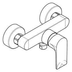 hansgrohe Rebris E Einhebel-Brausemischer Aufputz 28l/min, Chrom... HANSGROHE-72650000 4059625401804 (Abb. 1)