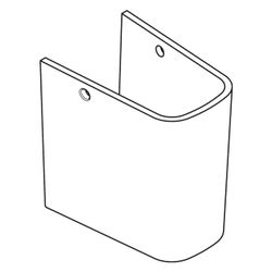 Hansgrohe Xanuia Q Halbsäule für Handwaschbecken/Waschtische, Weiß... HANSGROHE-60175450 4059625478608 (Abb. 1)