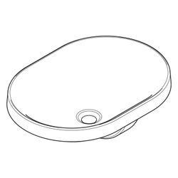 hansgrohe Xuniva U Einbauwaschtisch 550x400mm ohne Hahnloch mit Überlauf, Weiß... HANSGROHE-60157450 4059625475362 (Abb. 1)