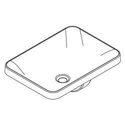 hansgrohe Xuniva Q Einbauwaschtisch 550x400mm ohne Hahnloch mit Überlauf, Weiß... HANSGROHE-60158450 4059625475409 (Abb. 1)
