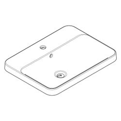 hansgrohe Xuniva Q Einbauwaschtisch 550x450mm mit Hahnloch und Überlauf, SmartClean... HANSGROHE-61068450 4059625475577 (Abb. 1)