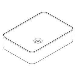 hansgrohe Xuniva Q Aufsatzwaschtisch 550x400mm ohne Hahnloch und Überlauf, SmartCle... HANSGROHE-61075450 4059625475713 (Abb. 1)