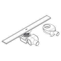 hansgrohe RainDrain Allround Komplettset Duschrinne 700mm für Standard-/flache Inst... HANSGROHE-56186800 4059625429792 (Abb. 1)