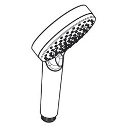 Hansgrohe Crometta Handbrause 100mm, 5,7l/min, Vario EcoSmartPlus, Weiß/Chrom... HANSGROHE-26336400 4011097792064 (Abb. 1)