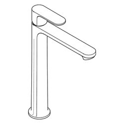 hansgrohe Rebris S Einhebel-Waschtischmischer 240mm 4l/min CoolStart Chrom EcoSmart... HANSGROHE-72590000 4059625418338 (Abb. 1)