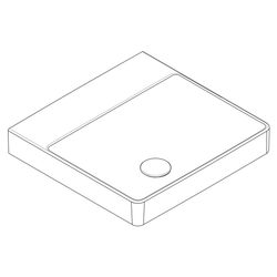 hansgrohe Xelu Q Aufsatz-Handwaschbecken geschliffen 500x480mm ohne Hahnloch und Üb... HANSGROHE-61015450 4059625413883 (Abb. 1)