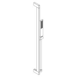 Hansgrohe Pulsify E Brauseset 100mm 1jet EcoSmart mit Brausestange 900mm 8l/min Chr... HANSGROHE-24380000 4059625444603 (Abb. 1)