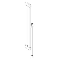 hansgrohe Unica Brausestange E Puro 663mm Bronze gebürstet mit Easy Slide Handbraus... HANSGROHE-24404140 4059625445204 (Abb. 1)