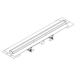 Hansgrohe RainDrain Compact Komplettset Duschrinne 1000mm, befliesbar für Standardi... HANSGROHE-56183000 4059625429822 (Abb. 1)