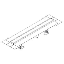 Hansgrohe RainDrain Compact Komplettset Duschrinne 700mm, für flache Installation, ... HANSGROHE-56164800 4059625430019 (Abb. 1)