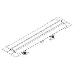 Hansgrohe RainDrain Compact Komplettset Duschrinne 800mm, für flache Installation, ... HANSGROHE-56166800 4059625429990 (Abb. 1)
