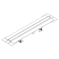 Hansgrohe RainDrain Compact Komplettset Duschrinne 900mm, für flache Installation, ... HANSGROHE-56168800 4059625429976 (Abb. 1)
