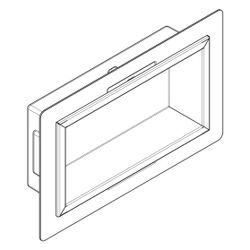 hansgrohe XtraStoris Original Wandnische mit Rahmen 300x150x70mm, Mattweiß... HANSGROHE-56092700 4059625430088 (Abb. 1)