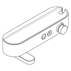 Hansgrohe ShowerTablet Select Wannenthermostat 400 Aufputz, 20,9l/min, Chrom... HANSGROHE-24340000 4059625358443 (Abb. 1)