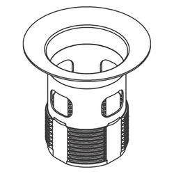 Hansgrohe Vinzia Ventilkelch für Zugstangen-Garnitur, Chrom, 96012000... HANSGROHE-96012000 4011097329864 (Abb. 1)