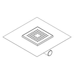 hansgrohe RainDrain Point Komplettset Punktablauf 150x150mm, Edelstahl gebürstet, A... HANSGROHE-56248800 4059625429655 (Abb. 1)