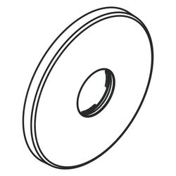 hansgrohe Rosette für Brausenmischer Unterputz iBox universal 150mm, Chrom... HANSGROHE-98792000 4011097560649 (Abb. 1)