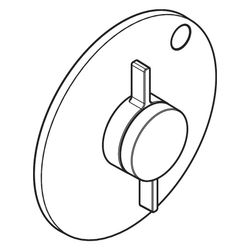 hansgrohe DuoTurn S Mischer Unterputz für 1 Verbraucher, Chrom mit Thermostat... HANSGROHE-75618000 4059625471227 (Abb. 1)