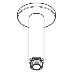 Hansgrohe Vernis Blend Deckenanschluss 100mm DN 15, Chrom... HANSGROHE-27804000 4059625316320 (Abb. 1)