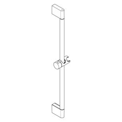 Hansgrohe Unica Brausestange Croma 65cm, Chrom... HANSGROHE-26505000 4011097773810 (Abb. 1)