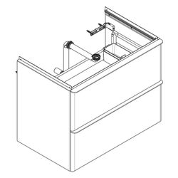 Hansgrohe Xelu Q Waschtischunterschrank Diamantgrau Matt 780x475mm, 2 SK für Wascht... HANSGROHE-54028670 4059625455500 (Abb. 1)