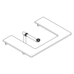 Hansgrohe Xelu Q Konsole 780x550mm, Ausschnitt mittig für Aufsatzwaschtisch geschli... HANSGROHE-54094230 4059625457122 (Abb. 1)