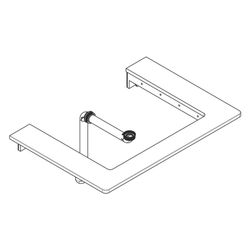 Hansgrohe Xelu Q Konsole 780x550mm, Ausschnitt mittig für Aufsatzwaschtisch geschli... HANSGROHE-54109630 4059625457276 (Abb. 1)