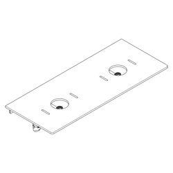 Hansgrohe Xelu Q Konsole 1360x550mm, 2 Ausschnitte für Aufsatzwaschtisch ohne Hahnl... HANSGROHE-54118910 4059625457702 (Abb. 1)