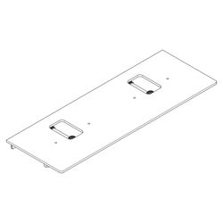 hansgrohe Xelu Q Konsole 1560x550mm Diamantgrau Matt, 2 Ausschnitten für Aufsatzwas... HANSGROHE-54126910 4059625458181 (Abb. 1)