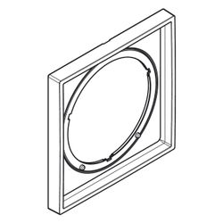 Hansgrohe Shower Select Comfort E Verlängerungsrosette eckig 5mm, Mattschwarz... HANSGROHE-13612670 4059625464601 (Abb. 1)