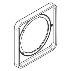 Hansgrohe AXOR ShowerSelect ID Verlängerungsrosette softsquare 5mm, 170x170mm, Brus... HANSGROHE-13640140 4059625560631 (Abb. 1)