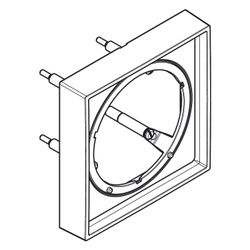 Hansgrohe AXOR ShowerSelect ID Verlängerungsrosette eckig 22mm, 170x170mm, Brushed ... HANSGROHE-13645950 4059625571842 (Abb. 1)