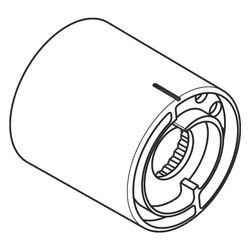 hansgrohe Anschlaghülse für Thermostat Fertigset iBox universal, Chrom... HANSGROHE-96439000 4011097395913 (Abb. 1)