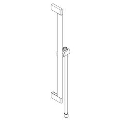 Hansgrohe Unica Brausestange S Puro 65cm, Easy Slide Handbrausehalter, Isiflex Brau... HANSGROHE-24402340 4059625815069 (Abb. 1)