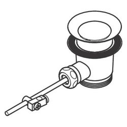 hansgrohe Garnitur mit Zugstange DN 32, Nickel poliert, für Waschtisch- und Bidetmi... HANSGROHE-94139830 4011097550473 (Abb. 1)